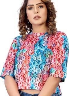 Casual Printed Women Multicolor Top