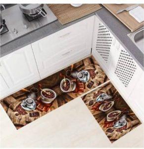 SR Handloom Rubber Floor Mat (COffee Brown, Large)