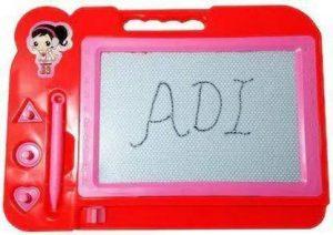 MADDYGROUP LEARNING TOY|SLATE EDUCATIONAL TOY|(RED) MAGNETIC SLATE (Red)