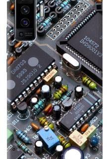 Loffar Back Cover for Vivo X50 (Grey, Shock Proof)