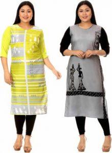 Women Printed Kurta (Multicolor)