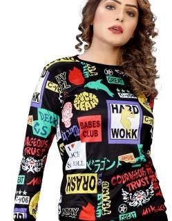 Casual Printed Women Multicolor Top