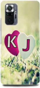 MS STYLISH Back Cover for REDMI Note 10 Pro, K LOVES J NAME,K NAME, J LETTER, ALPHABET,K LOVE J NAME (Multicolor, Hard Case)