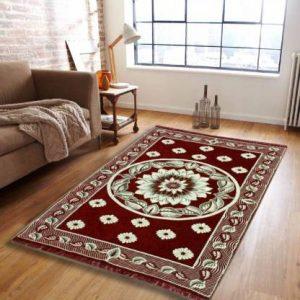Bhoriaprints Multicolor Cotton Carpet (121 cm, X 183 cm, Rectangle)
