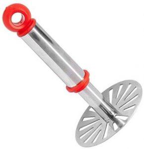 SAMTA ENTERPRISE Bhaji, Potato, Vegetable, Egg, Subji Masher Potato Vegetable Pav Bhaji Masher, Ghotni, Maser, MesherSteel Stainless Steel Masher Stainless Steel Masher (Pack of 1)