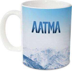 HOT MUGGS Me Skies - Aatma Ceramic 350 ml, 1 Unit Ceramic Coffee Mug (350 ml)