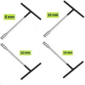 M MOD CON Hand Tool Kit Set For Home And Office T Spanner (8MM,10 MM,12MM, 14MM ) Socket Set (Pack of 4)