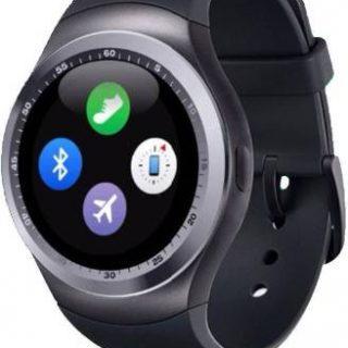 TECHNO FROST Y 1 Silver 021 phone Smartwatch (Black Strap, Large)
