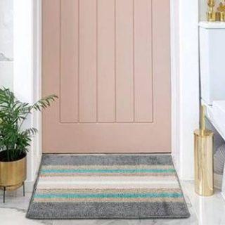 Maatra Decor Cotton Bathroom Mat (Multicolor, Medium)