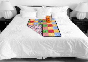 Radha PVC (Polyvinyl Chloride) Baby Bed Protecting Mat (Multicolor, Medium)
