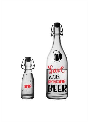Medium funny save water drink beer (Pack of 1)