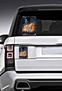 HindK Pack of 4 Sidhu Moosewala Sticker Medium Self Adhesive Sticker (Pack of 4)