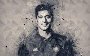 Soccer Robert Lewandowski Fc Bayern Munich Polish Bayern Munich FC Matte Finish Poster Photographic Paper (12 inch X 18 inch, 12 x 18 Inch Unframed)