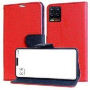 Akkase Flip Cover for Realme 8 Pro,realme 8 Pro (Red, Dual Protection)