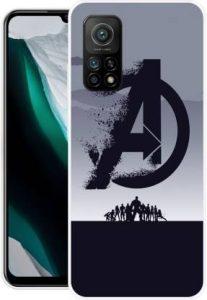 vaidik Back Cover for Mi 10T 5G (Black, Grey, Dual Protection, Silicon)