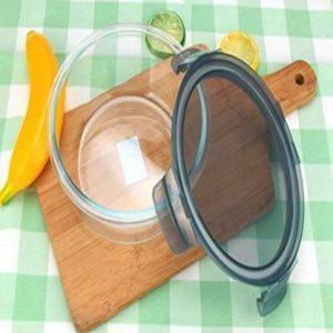 NXTMET Glass Disposable Storage Bowl (Clear, Pack of 2)