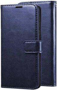 Makeshift Flip Cover for Samsung Galaxy A51 (Blue, Dual Protection)