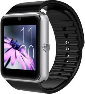 Trendonix TDX GT08 - Silver - 1 phone Smartwatch (Black Strap, Free Size)