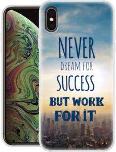 Nainz Back Cover for Apple iPhone XS Max (Multicolor, Grip Case, Silicon)
