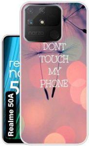 Case Club Back Cover for realme Narzo 50A (Pink, Grip Case, Silicon)