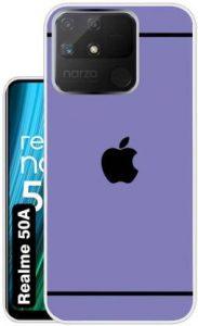 Case Club Back Cover for realme Narzo 50A (Purple, Grip Case, Silicon)