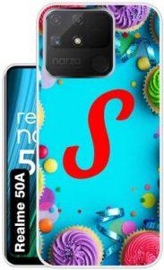 Case Club Back Cover for realme Narzo 50A (Green, Grip Case, Silicon)