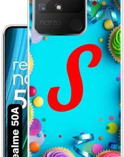 Case Club Back Cover for realme Narzo 50A (Green, Grip Case, Silicon)