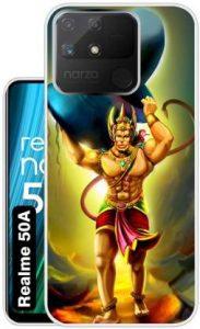 Case Club Back Cover for realme Narzo 50A (Gold, Grip Case, Silicon)