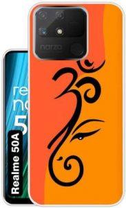 Case Club Back Cover for realme Narzo 50A (Orange, Grip Case, Silicon)