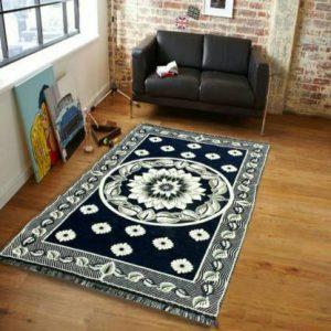 Bhoriaprints Multicolor Cotton Carpet (121 cm, X 183 cm, Rectangle)