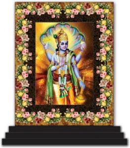 Vprint Decorative Showpiece - 12 cm (Wood, Multicolor)
