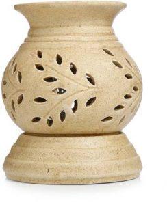 SuttaLife Ceramic 1 - Cup Tealight Holder (Beige, Pack of 1)