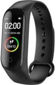 ALORNOR M5 Smart Band Bluetooth bw-577 Fitness Tracker (Multicolor Strap, Size : large)