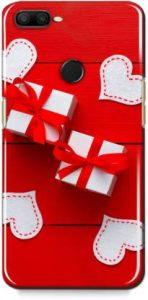 exclusive Back Cover for Oppo F9 (Red, White, Grip Case)