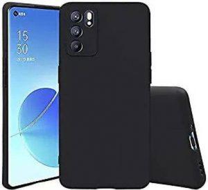 SIMPLIFONE Back Cover for OppOReno 6 PRO (Black, Grip Case, Silicon)