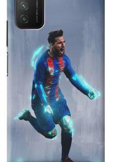 Loffar Back Cover for Poco M3 (Grey, Shock Proof)