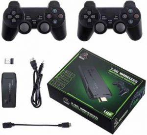 4K HDMI Game Stick Video Game Console with 2 Wireless Controller HD Edition (Code in the Box - for PC)
