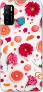 NDCOM Back Cover for Infinix Hot 9 Pro Fruits And Flowers Printed (Multicolor, Hard Case)