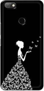 NDCOM Back Cover for Infinix Note 5 Butterfly Girl Printed (Multicolor, Hard Case)
