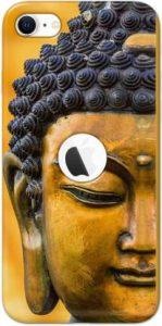 NDCOM Back Cover for iPhone Se 2020 Logo Cut Spiritual Lord Buddha Printed (Multicolor, Hard Case)