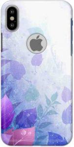 NDCOM Back Cover for iPhone X Logo Cut Leafs Printed (Multicolor, Hard Case)