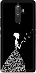 NDCOM Back Cover for Lenovo K8 Note Butterfly Girl Printed (Multicolor, Hard Case)