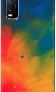 NDCOM Back Cover for Vivo Y20 Color Spreads Printed (Multicolor, Hard Case)