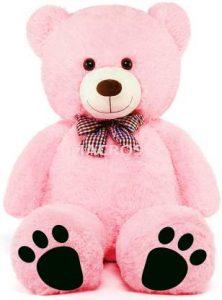 Macros Pink Color Extra Large Very Soft Lovable/Huggable Pink Teddy Bear to Girlfriend/Valentine Cute/Birthday Gift/Boy/Girl/Kids - 36 mm (Pink)