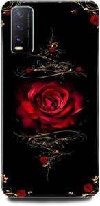 Accezory Back Cover for vivo Y20A (Black, Red, Silicon)