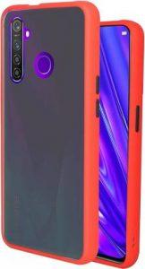 Power Back Cover for Realme 5 Pro (Red, Shock Proof)