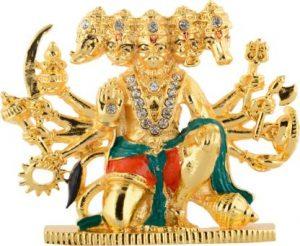 Kulin Metal Lord Hanuman | Bajrangbali Idol | Statue For Car Dashboard | Home Decor | Gifting | Showpiece Decorative Showpiece - 5.6 cm (Brass, Multicolor)