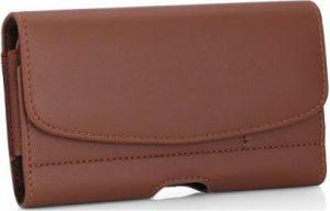 Pure Color Pouch for Vivo X27 (Brown, Holster)