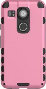 Pure Color Speaker Case Cover for Google Nexus 5X / LG Nexus 5X (Pink)
