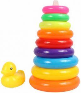Tzoo Educational Learning Stacking 7 Rings Baby Toys for Toddlers Kids (Multicolor)